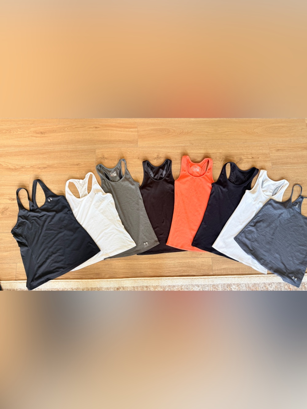 Bundle of 8 Under Armour Heatgear Workout Tanks